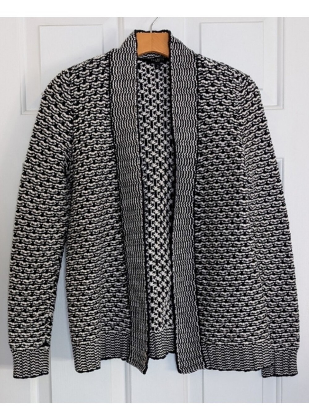 Talbots Classic Open Front Knit Cardigan Sweater - Picture 8 of 8
